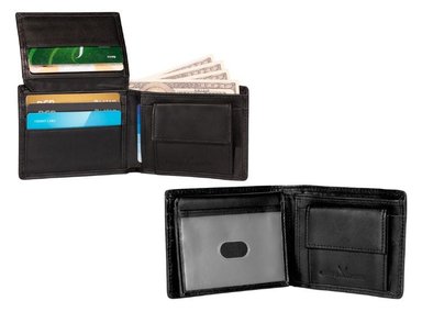BILLETERA DE CUERO VACUNO. CON PROTECCIÓN  RFID. HOMBRE 7328 - 2