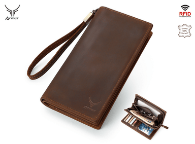BILLETERA EJECUTIVA DE CUERO VACUNO CON PROTECCIÓN RFID MOD. BP955