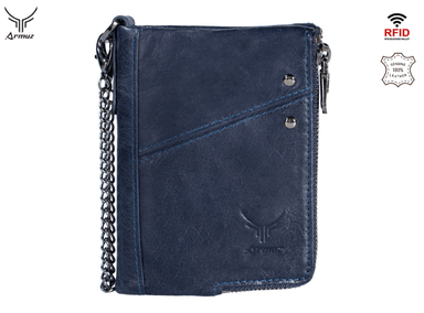 BILLETERA DE CUERO VACUNO CON PROTECCIÓN RFID. COD BP852