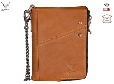 BILLETERA DE CUERO VACUNO CON PROTECCIÓN RFID. COD BP852