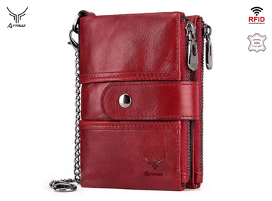 BILLETERA DE CUERO VACUNO CON PROTECCIÓN  RFID. MUJER BP804 - 1