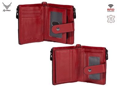BILLETERA DE CUERO VACUNO CON PROTECCIÓN  RFID. MUJER BP804 - 2