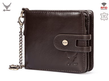 BILLETERA ARMUZ BP811S CUERO DE CON PROTECCIÓN RFID HOMBRE