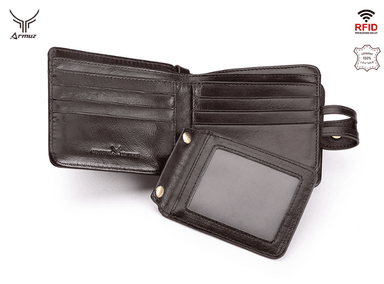 BILLETERA ARMUZ BP811S CUERO DE CON PROTECCIÓN RFID HOMBRE - 4