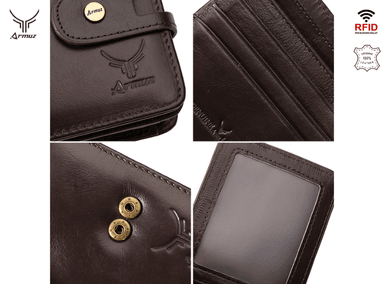 BILLETERA ARMUZ BP811S CUERO DE CON PROTECCIÓN RFID HOMBRE - 6