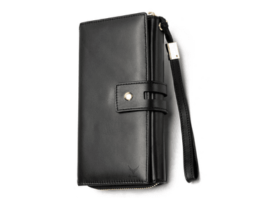 BILLETERA DE CUERO VACUNO CON PROTECCIÓN RFID DE AMPLIA CAPACIDAD, COD. 7290