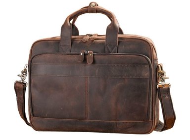 MALETÍN DE CUERO VACUNO DE ALTA GAMA MODELO HARRISON 8368 (LAPTOP 14') - 1