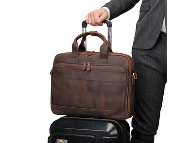 MALETÍN DE CUERO VACUNO DE ALTA GAMA MODELO HARRISON 8368 (LAPTOP 14') - 3