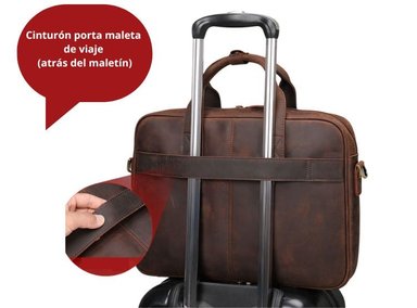 MALETÍN DE CUERO VACUNO DE ALTA GAMA MODELO HARRISON 8368 (LAPTOP 14') - 4