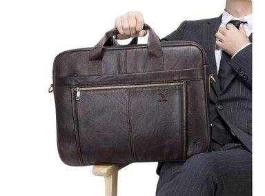 MALETÍN DE CUERO VACUNO MODELO HERMES 5013 (LAPTOP 17') - 2