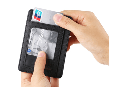 TARJETERO DE CUERO VACUNO. ARMUZ CON PROTECCIÓN RFID. HOMBRE 1208 - 3