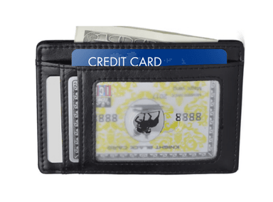 TARJETERO DE CUERO VACUNO. ARMUZ CON PROTECCIÓN RFID. HOMBRE 1208 - 5