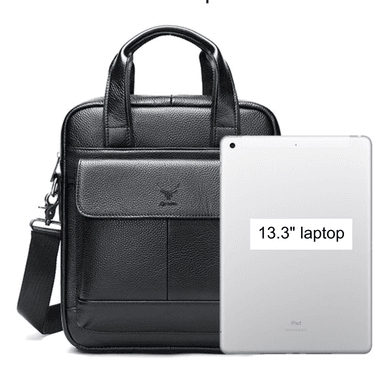 MORRAL DE CUERO VACUNO. HOMBRE. 8579 (LAPTOP 13.3' - A4) - 4