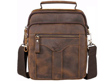 MORRAL ARMUZ MH652 CUERO MARRÓN RÚSTICO DE CURO