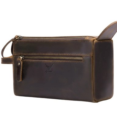 NECESER ARMUZ 7557 CUERO VACUNO CAFÉ