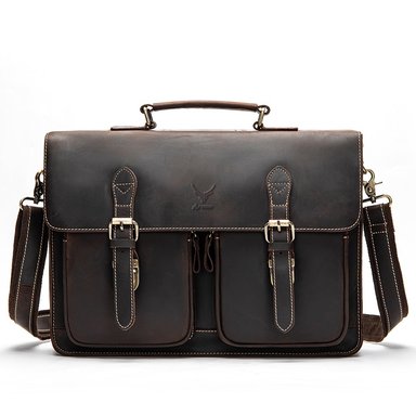 MALETÍN ARMUZ 9033 CUERO VACUNO ENZO CAFÉ