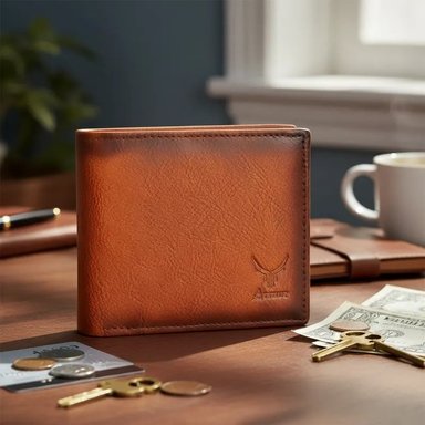 BILLETERA DE CUERO VACUNO DE DISEÑO CLÁSICO ARMUZ AR13. RFID