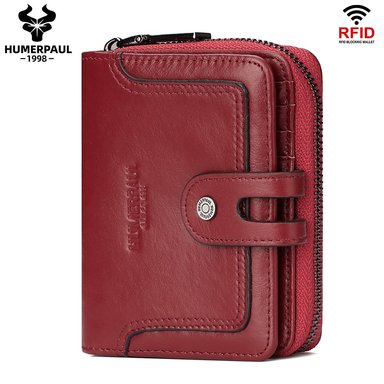 BILLETERA DE CUERO VACUNO BP948M RFID MUJER