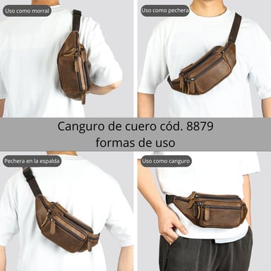 CANGURO DE CUERO VACUNO DE ALTA GAMA 8879 - 3