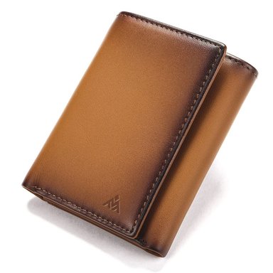 BILLETERA DE CUERO VACUNO DE TRES CUERPOS 1134