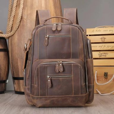 MOCHILA DE CUERO VACUNO DE ALTA GAMA AMADEUS 2251