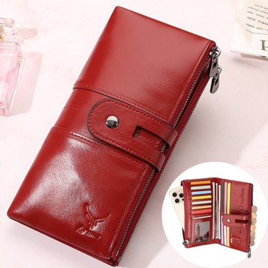 BILLETERA DE CUERO VACUNO PARA MUJER BP803