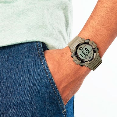 RELOJ CASIO HOMBRE DIGITAL AE-1500WH-5AV CAQUI OSCURO - 3