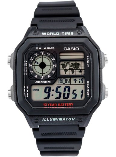 RELOJ CASIO HOMBRE DIGITAL AE-1200WH-1AV - 1