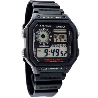 RELOJ CASIO HOMBRE DIGITAL AE-1200WH-1AV - 2
