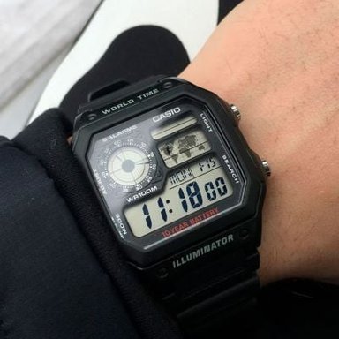 RELOJ CASIO HOMBRE DIGITAL AE-1200WH-1AV - 5