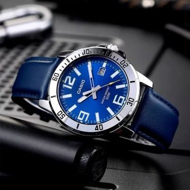 RELOJ CASIO HOMBRE ANÁLOGO MTP-VD01L-2BV AZUL - 5