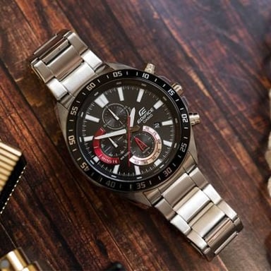 RELOJ CASIO HOMBRE ANÁLOGO EDIFICE EFV-620D-1A4V PLATEADO - 3