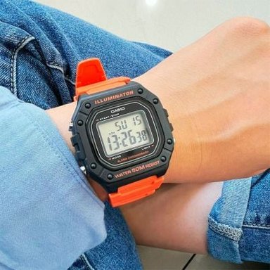 RELOJ CASIO HOMBRE DIGITAL W-218H-4B2V - 6
