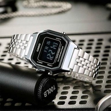 RELOJ CASIO MUJER DIGITAL LA680WA-1B - 2
