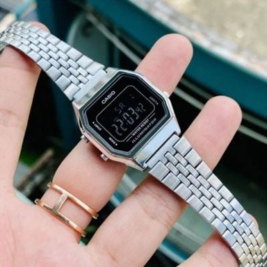 RELOJ CASIO MUJER DIGITAL LA680WA-1B - 4