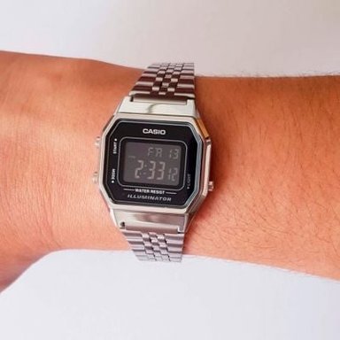 RELOJ CASIO MUJER DIGITAL LA680WA-1B - 5