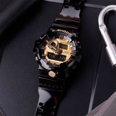 RELOJ CASIO G-SHOCK HOMBRE ANÁLOGO GA-710GB-1A - 4
