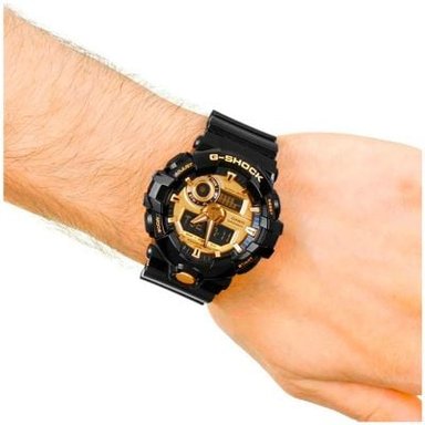 RELOJ CASIO G-SHOCK HOMBRE ANÁLOGO GA-710GB-1A - 5