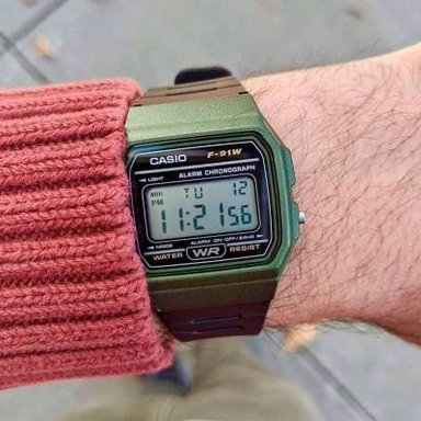 RELOJ CASIO UNISEX DIGITAL F-91WM-3A - 3