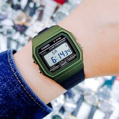 RELOJ CASIO UNISEX DIGITAL F-91WM-3A - 5