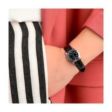RELOJ CASIO MUJER ANÁLOGO LTP-V001L-1B NEGRO - 4