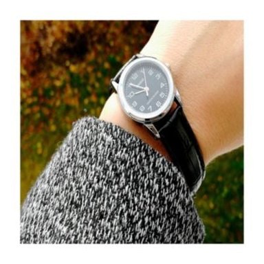 RELOJ CASIO MUJER ANÁLOGO LTP-V001L-1B NEGRO - 6