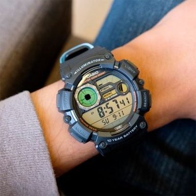 RELOJ CASIO HOMBRE DIGITAL WS-1500H-1AV FISHING GEAR - 5