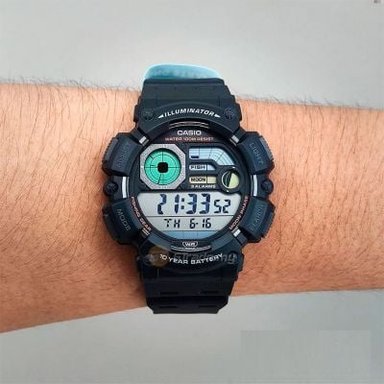 RELOJ CASIO HOMBRE DIGITAL WS-1500H-1AV FISHING GEAR - 6