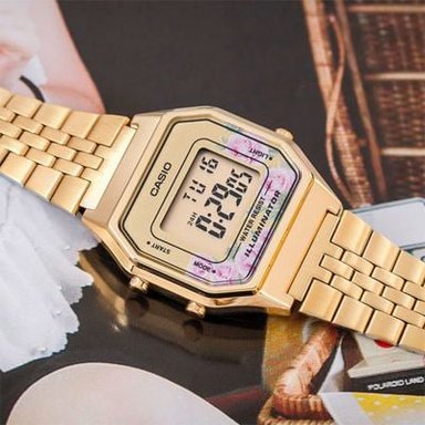 RELOJ CASIO MUJER DIGITAL LA680WGA-4C DORADO - 4