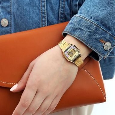 RELOJ CASIO MUJER DIGITAL LA680WGA-4C DORADO - 6