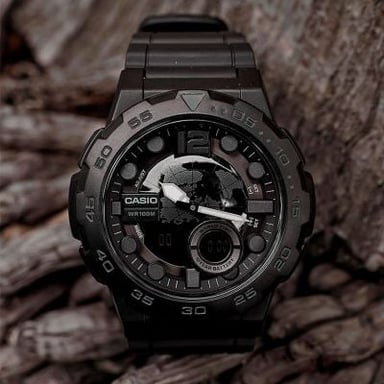 RELOJ CASIO HOMBRE ANÁLOGO AEQ-100W-1BV - 3