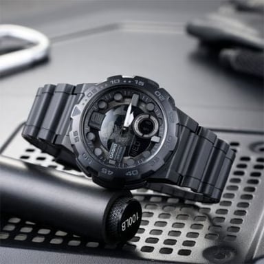 RELOJ CASIO HOMBRE ANÁLOGO AEQ-100W-1BV - 5