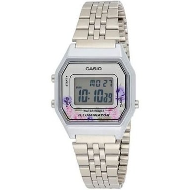 RELOJ CASIO MUJER DIGITAL VINTAGE LA680WA-4C PLATEADO