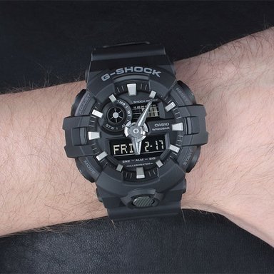 RELOJ CASIO G-SHOCK HOMBRE ANÁLOGO GA-700-1B NEGRO - 2